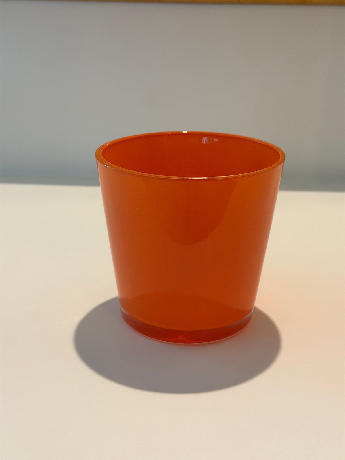 5" Burnt Orange Premium Glass